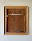 Reverse of a vintage painting oil on panel