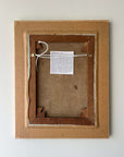 Reverse of vintage painting oil on canvas