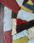 RED + BLUE ABSTRACT