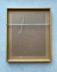 Reverse of a vintage painting oil on board