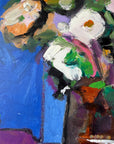 FLORALS ON BLUE
