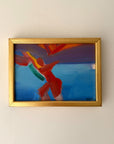 Small framed vintage abstract painting. Available at Hue