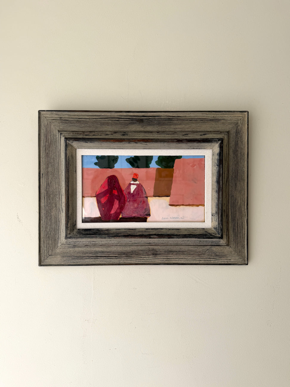 MOROCCAN LIGHT - Vintage, Swedish oil painting by Lars Norrman