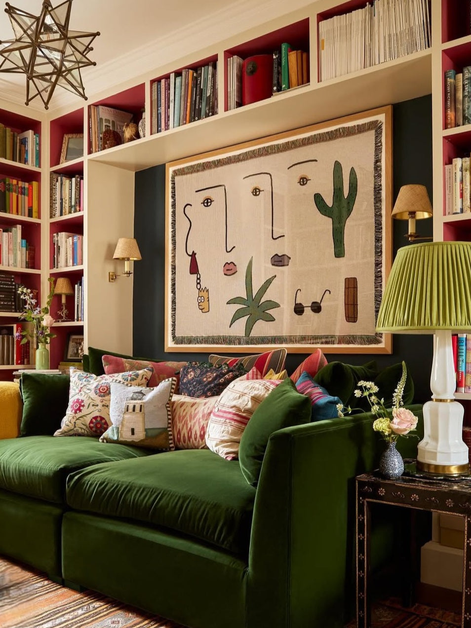 HOW TO HANG ART OVER A SOFA