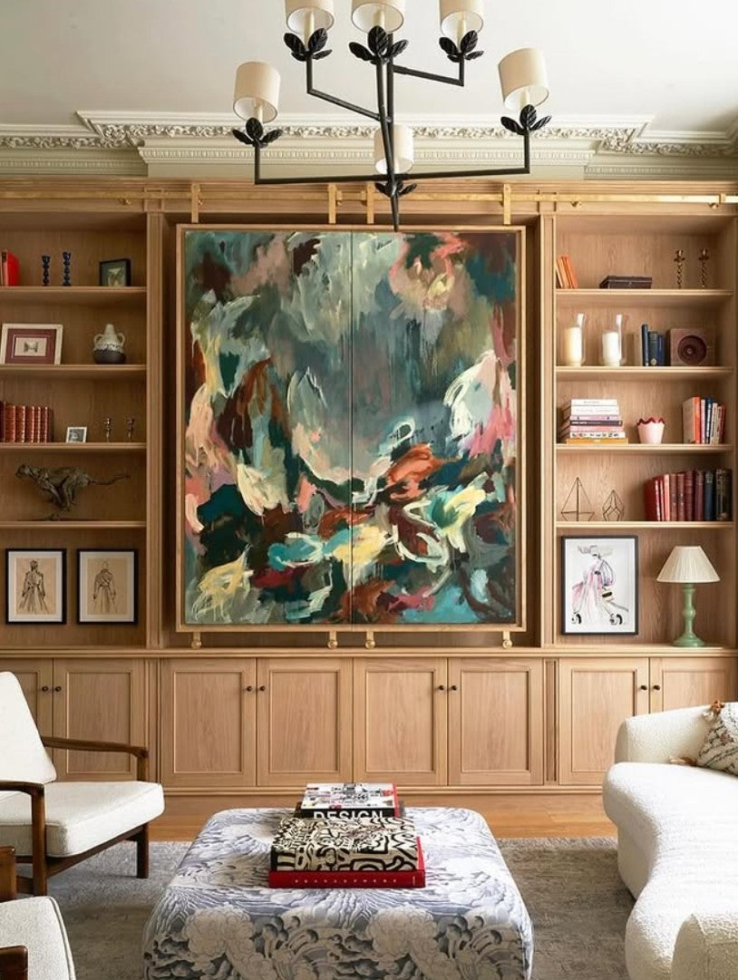 5 ART OVER TV IDEAS: HOW TO HIDE A TV IN YOUR LIVING ROOM