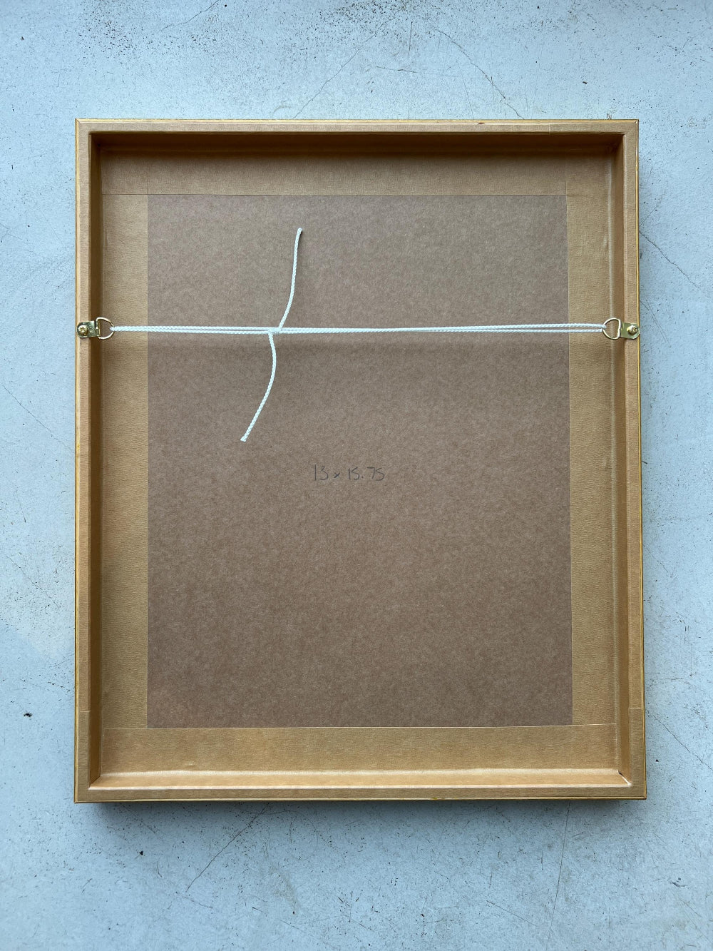 Reverse of a vintage painting oil on board
