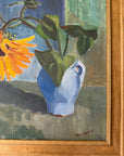 SUNFLOWER ON BLUE