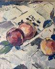 PEACHES ON LINEN