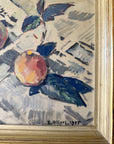 PEACHES ON LINEN