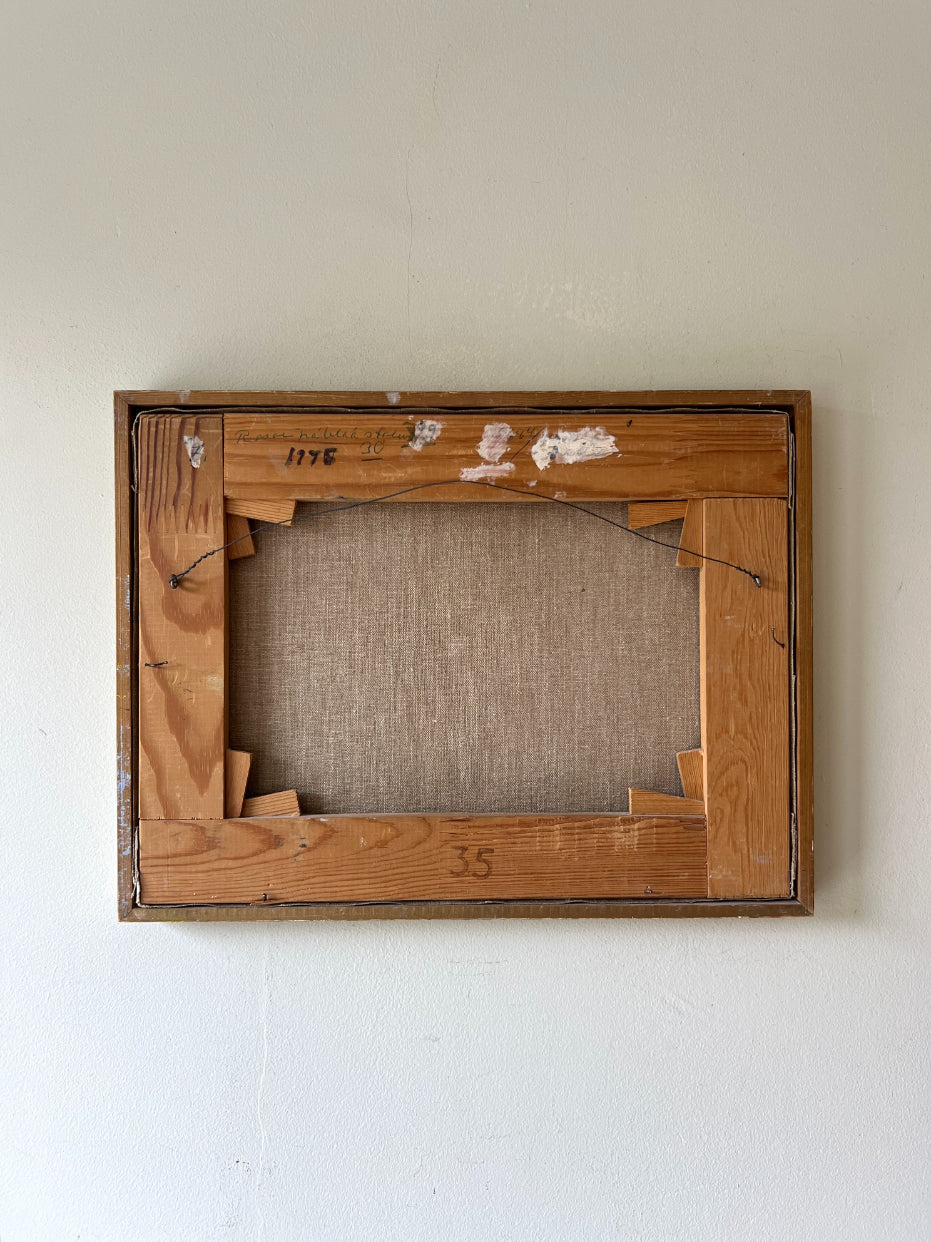 FLOWERS ON BLUE TABLE