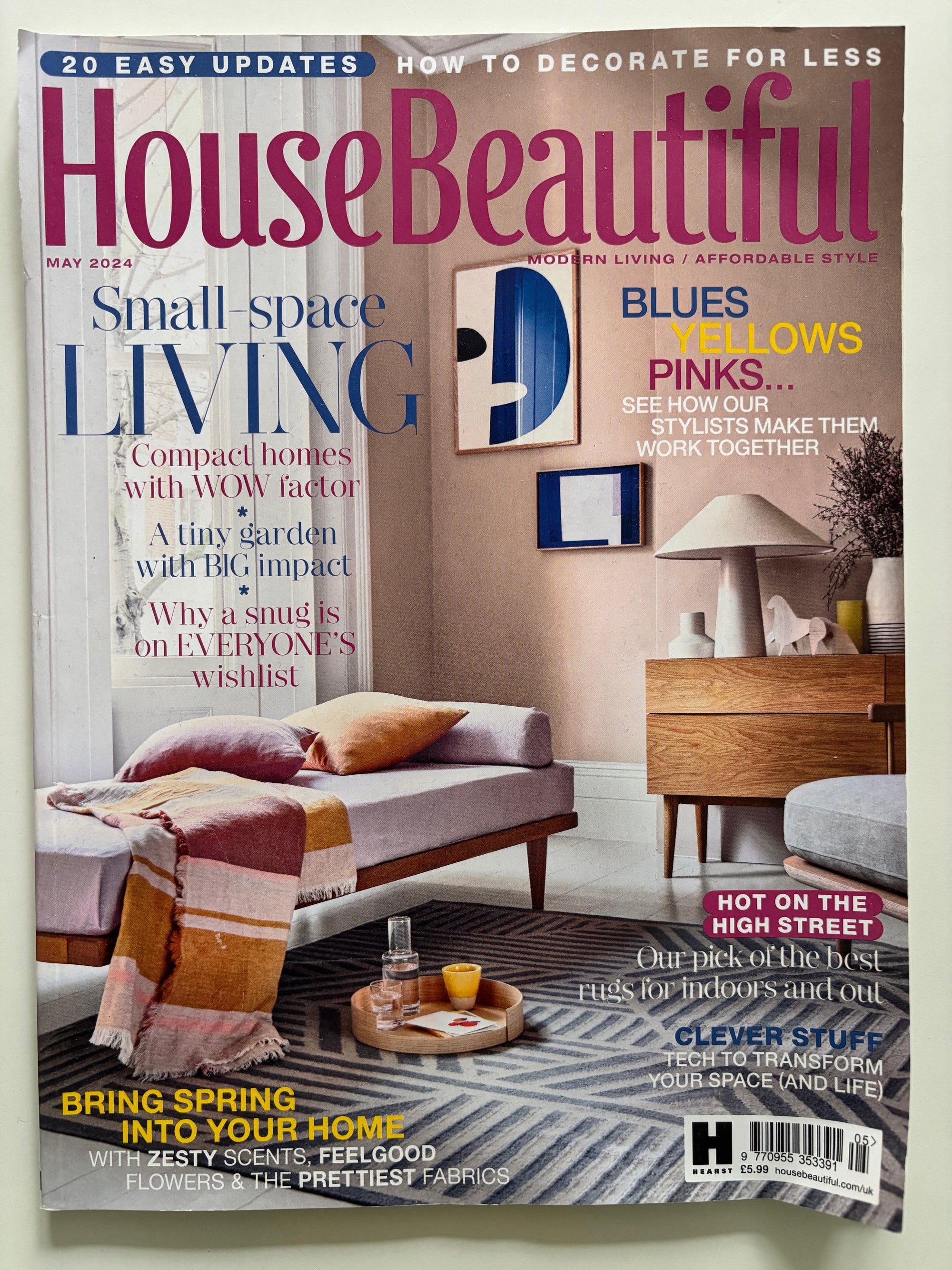 house beautiful magazine featuring hue
