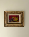 Framed vintage still life oil painting of fruits. Available at Hue. 