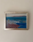 Framed vintage oil painting of an abstract seascape. Available at Hue.
