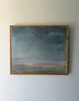 Framed vintage oil painting of a seascape. Available at Hue. 